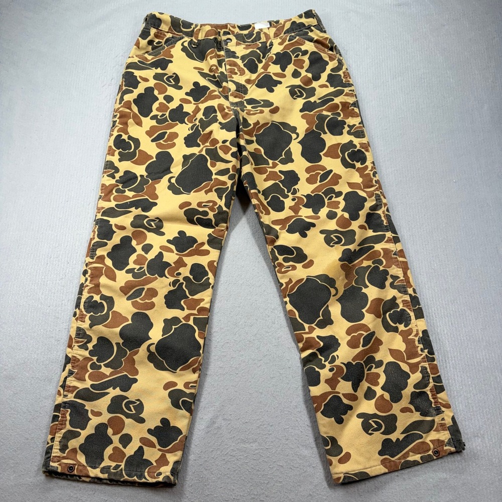 Cabela's Hunting Pants Mens 38 Regular Camo Thinsulate Insulated Made in USA